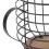 Large Capacity Iron Coffee Pod Holder with Wooden Base, Black 15