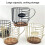 Large Capacity Iron Coffee Pod Holder with Wooden Base, Black 9