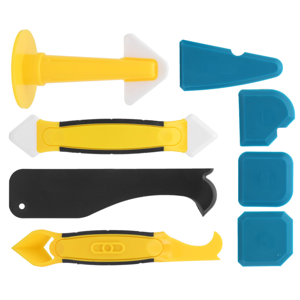 8Pcs Caulking Finisher Tool Set Silicone Sealant Spatula Scrapers 4061334736795