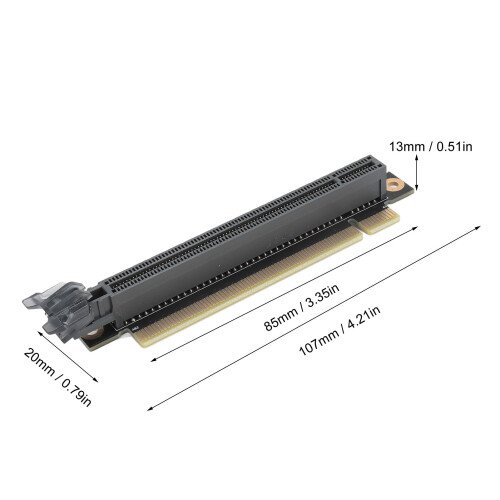 PCIe 16x Kartenadapter 90-Grad-PCB für 1U-Server 1