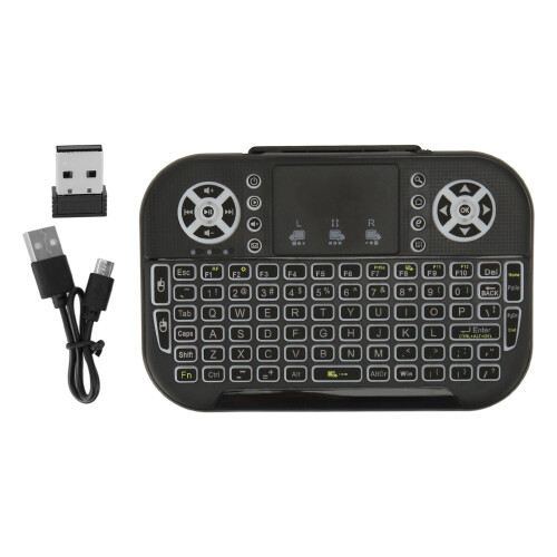 Bluetooth 2.4GHz Mini Keyboard: Convenient Control for Media & Games 2