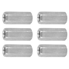 10X M8 Long Rod Nut Hex Hexagonal Sleeve Nut Standoff Threaded Fasteners (M8*30)