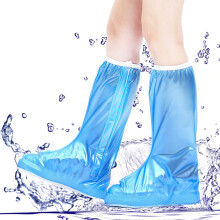 Regen-Schuhüberzug aus PVC, Blau, Größe L, 252 g, 8,9 oz, faltbar