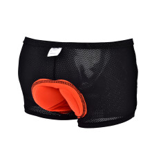Unisex Outdoor Cycling Underwear 3D Padded Bike Shorts Pants (L) Black