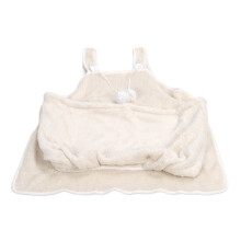 Porte-chat tablier à bandoulière beige corail polaire taille unique