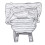 Tablier porte-chat, polaire corail, rayure blanche et grise 8