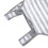 Tablier porte-chat, polaire corail, rayure blanche et grise 11