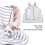 Tablier porte-chat, polaire corail, rayure blanche et grise 4