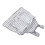 Tablier porte-chat, polaire corail, rayure blanche et grise 14