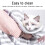 Tablier porte-chat, polaire corail, rayure blanche et grise 6