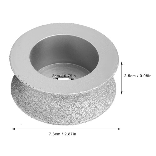 73cm Brazed Diamond Grinding Wheel Concave Abrasive for Stone & Ceramic UK 1