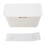 Panier à linge mural blanc 4 L, 30,5  20  13 cm 3