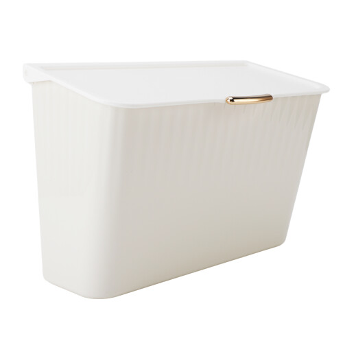 Panier à linge mural blanc 4 L, 30,5  20  13 cm