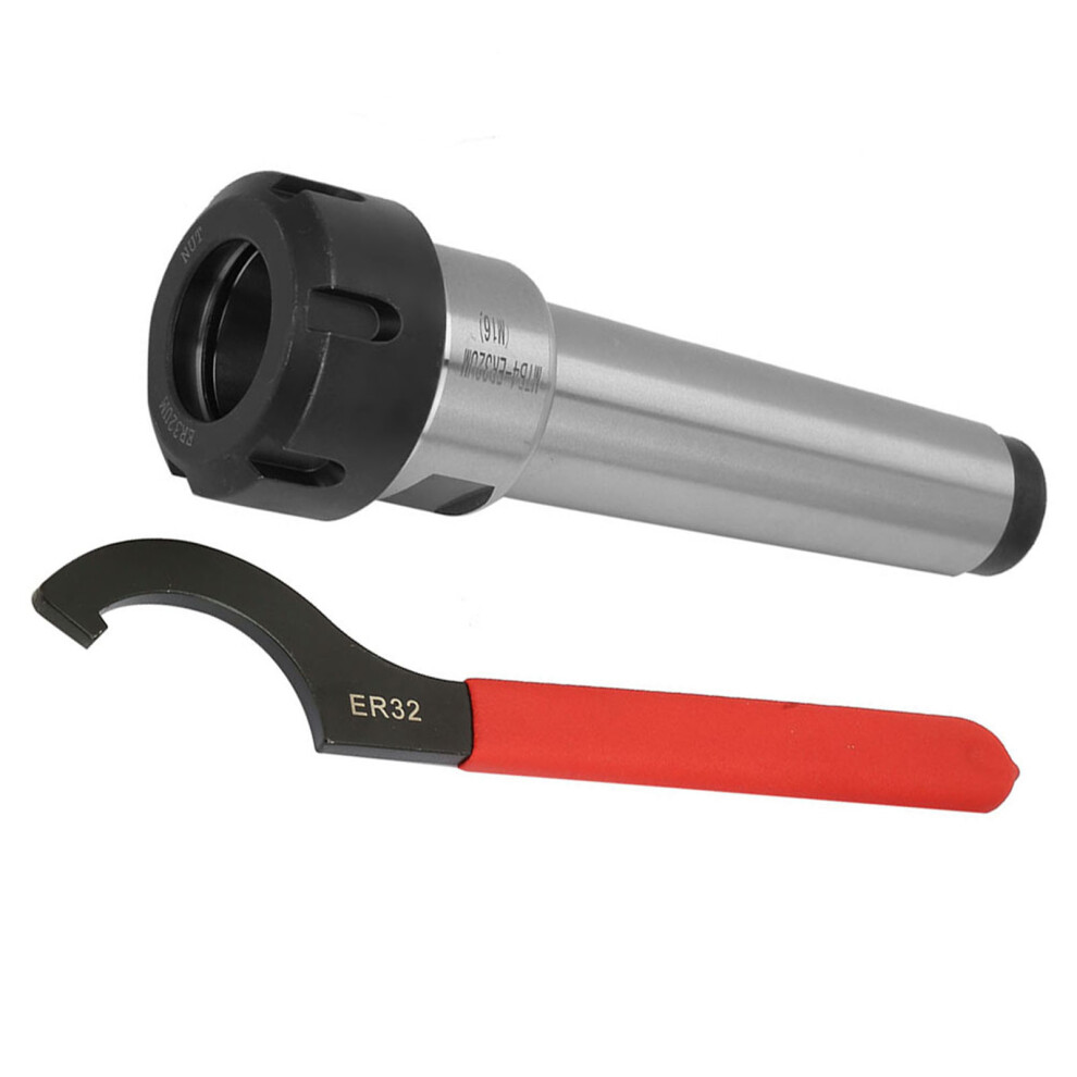 Carbon Steel Mt4 Er32 M16 Collet Chuck Holder Cnc Milling Lathe Tool With Wrench 7671334750096
