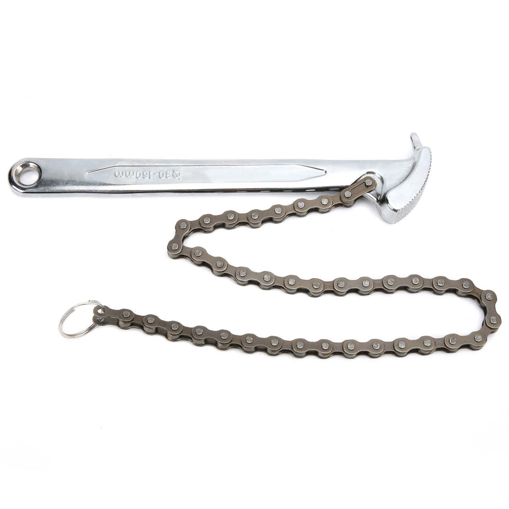 Durable 9In Chain Wrench With Adjustable Ratcheting For Pipes And Filters 7651334750678