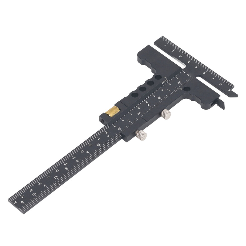 Precision T Shaped Ruler 0Â100Mm/0Â210Mm Aluminum Marking Gauge Tool 4971334752056