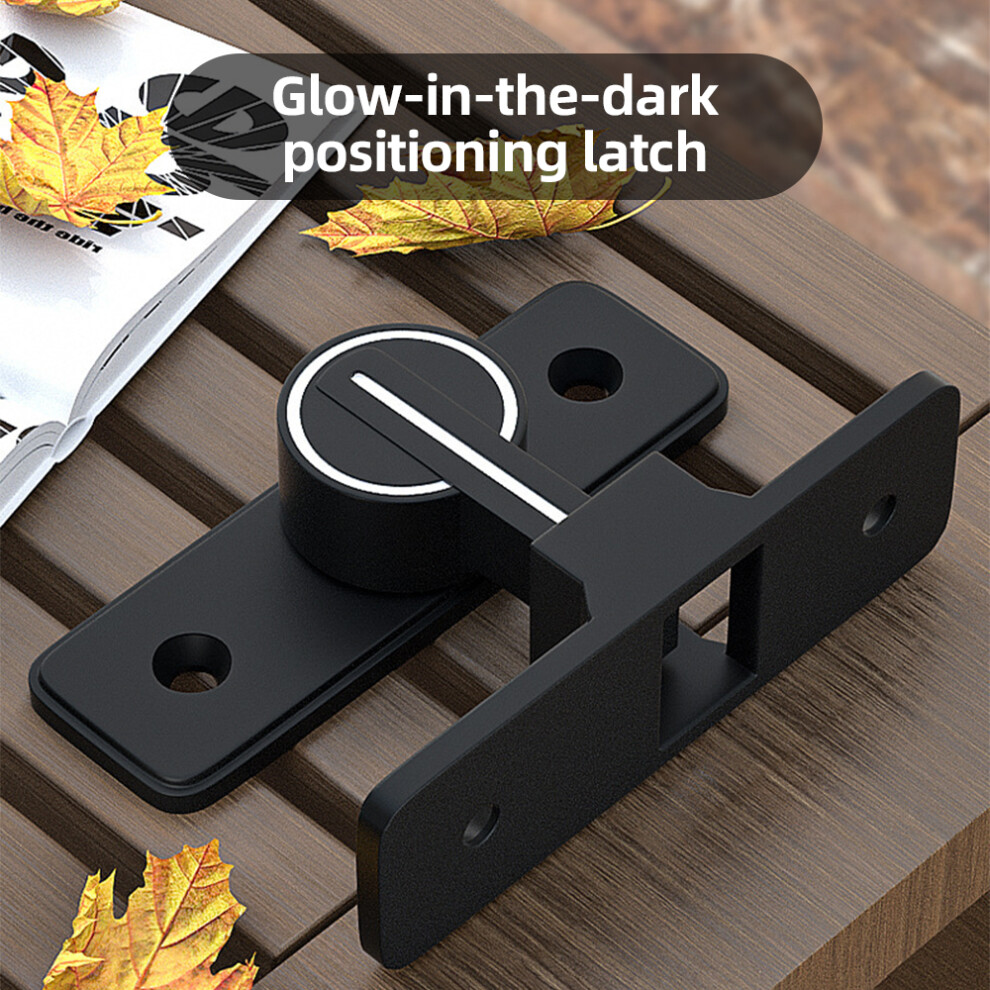 No-Drill Easy Install 180 Zinc Alloy Luminous Gate Latch 7651334752481
