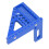 Regla triangular de aluminio transportador azul 13