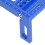 Regla triangular de aluminio transportador azul 7