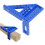 Regla triangular de aluminio transportador azul 15