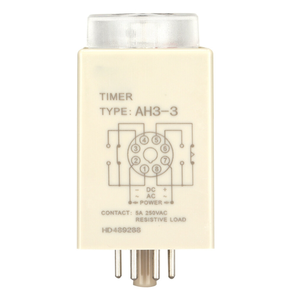 220Vac Timer Relay Ah3-3 - Reliable 10-Minute On Delay Low Power 8411334755252