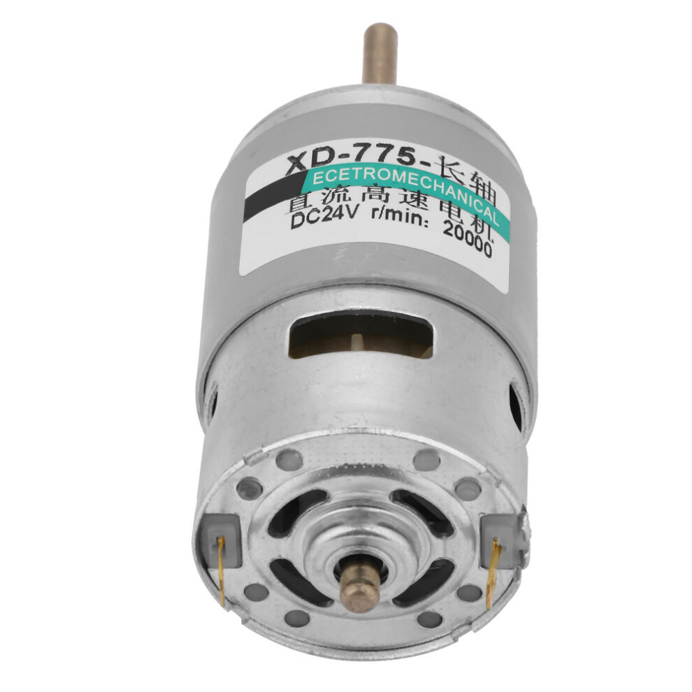 775 Motor High Speed 80W 24V Dc Extension Shaft Motor 20,000 Rpm 6951334757631