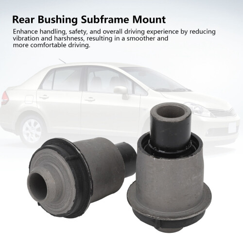 2Pcs Rear Bushing Subframe Mounts for Versa, Sentra, Cube 2002-2016 2