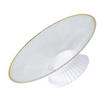 Bol à fruits transparent à égouttage, grande capacité, 28 cm