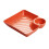 Dumpling-Teller Dip-Schale 7,2 Zoll orange 100 g 3