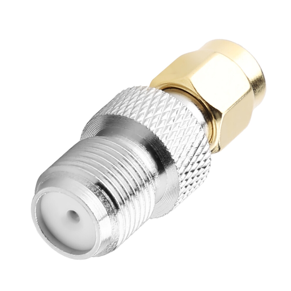 2Pcs Sma Male To F Female Rf Coaxial Adapter Straight Coupler Connectors 6951334759901