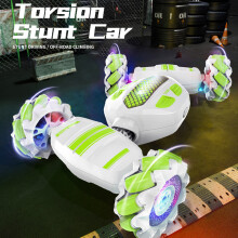 Fernsteuerung Stunt Auto für Kinder, 4WD, 25 Min, Orange, 28*16,5*7cm