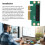 Carte riser PCIe 4X à 90 pour 1U/2U 3