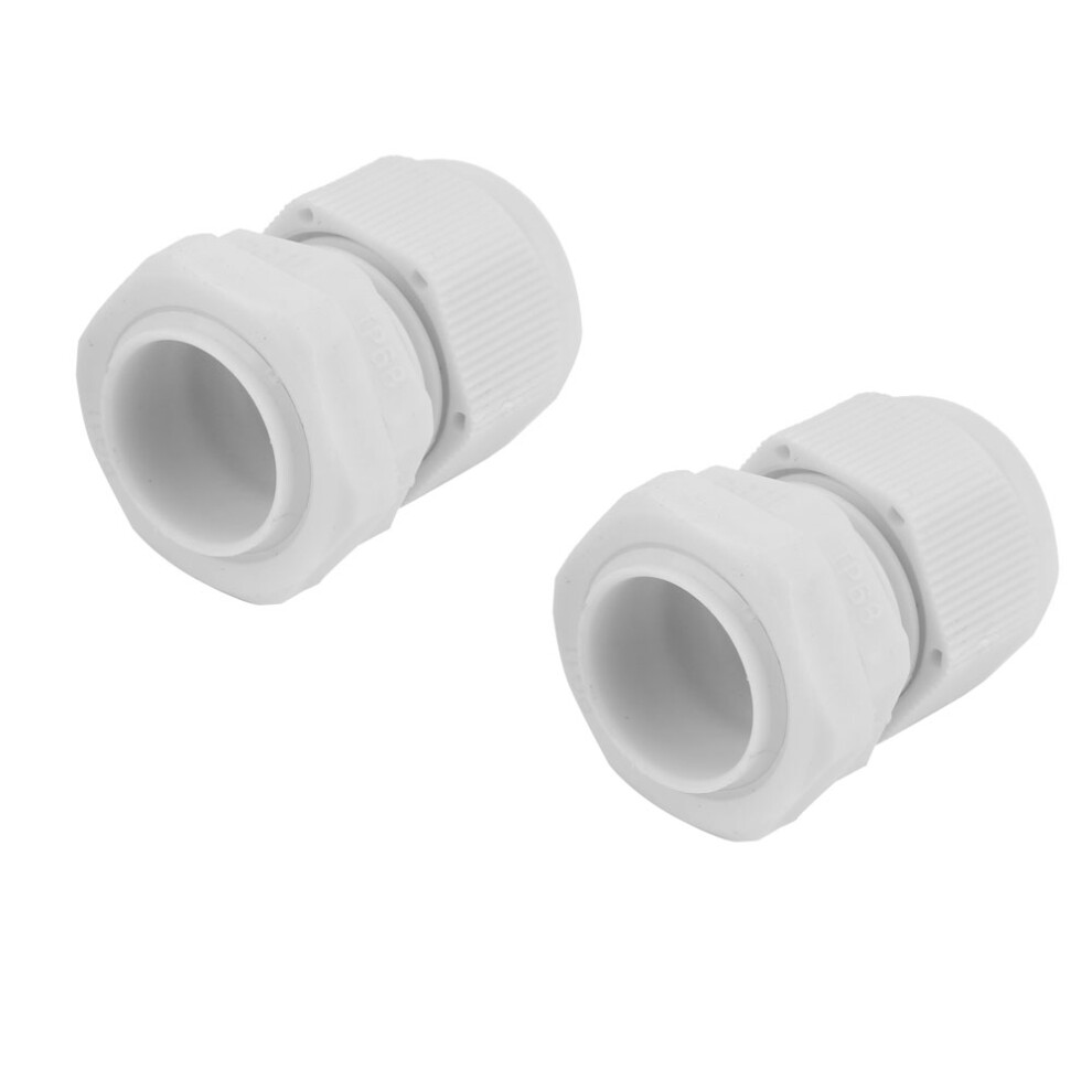 10Pcs White Nylon Ip68 Waterproof Cable Glands Pg11 For 5-11Mm Cables 8261334761629