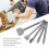 5PCS SDS PLUS  HAMMER BITS DRILL SET CHISEL TOOL FOR CONCRETE WALL  MASONRY 11