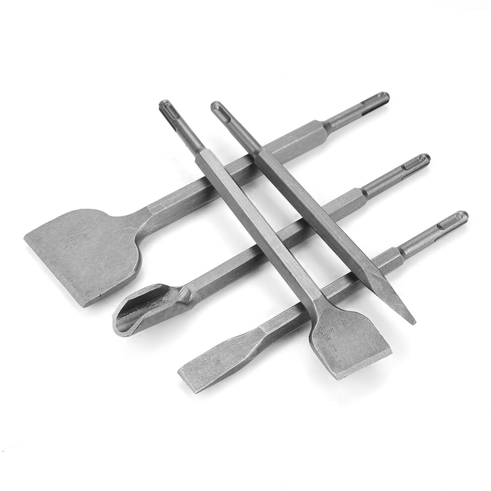 5Pcs Sds Plus Hammer Bits Drill Set Chisel Tool For Concrete Wall Masonry 7901334762035