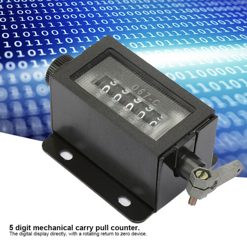 Manual 5-Digit Tally Counter Hand Counter with Pull Stroke and  Capacity