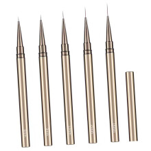 5Pcs Ergonomic Metal Nail Art Pen Set, Lightweight & Easy to Use