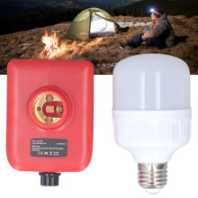 Tragbare Glühbirne mit einstellbarer Helligkeit, LED, Lithiumbatteriebetrieb, geeignet für 48/11/1828 Batterien