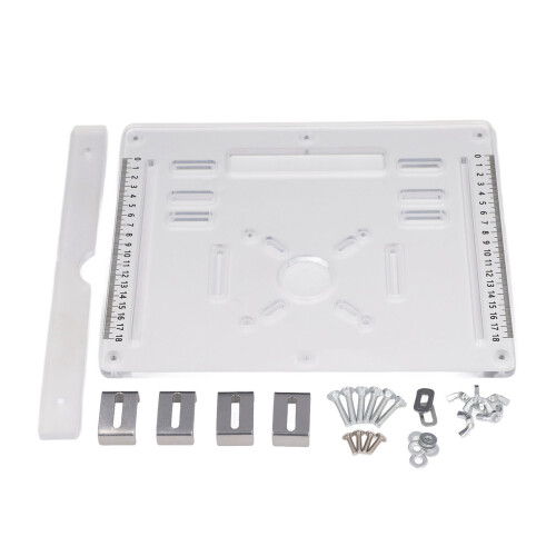 Acrylic Base Plate for 4" Cut Machine, 8mm Thickness, 0-18cm Width 1