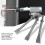 Extra  Long 3pcs Air Hammer Chisel Set - Heavy Duty Pneumatic Tool Bits 15