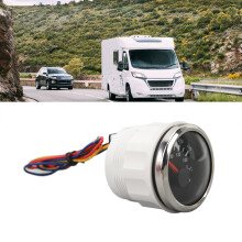 52MM Ölmessgerät Temperaturmesser DC9 bis 32V Doppel-Skalen Zeiger Hochpräzise Sensoren für Wohnmobile Yachten Angelboote Schiffe Silberabd