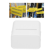Mini Thermal Label Printer BT 203dpi Portable White with 1200mAh Battery