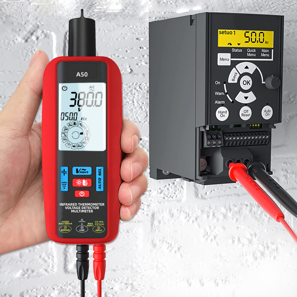 A50 Digital Multimeter Tester Pen With Ir Temp, Capacitance, Voltage 8441334767153