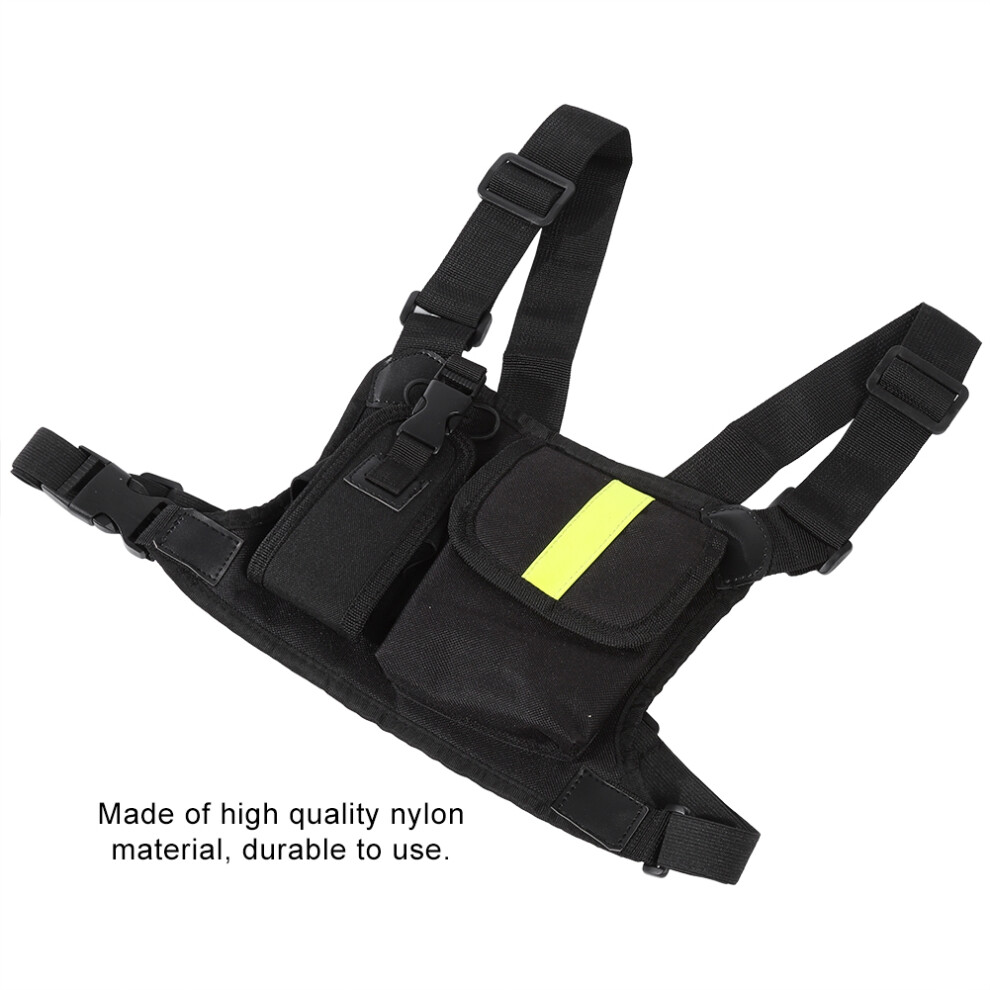 Bright Yellow Chest Holster And Pack For Walkie Talkie Front Vest Rig 8481334767630