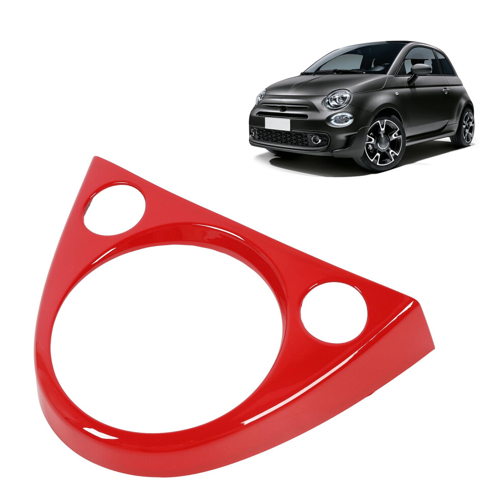 Gear Shifter Panel Frame Cover For Fiat 500 Abarth 2011+ Red 9421334767796