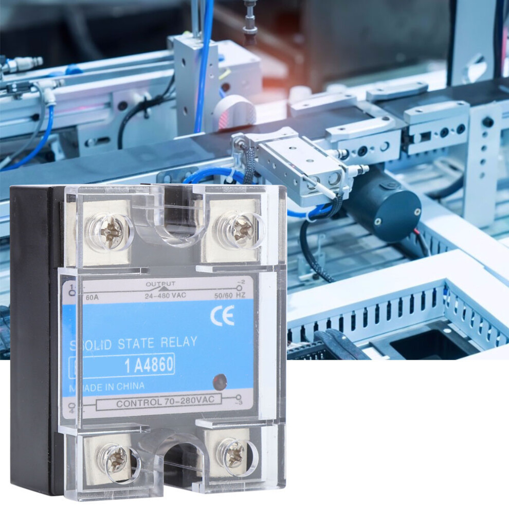 Solid State Relay 70-280Vac Input 24-480Vac Load 60A 30X44x59mm 7681334768083