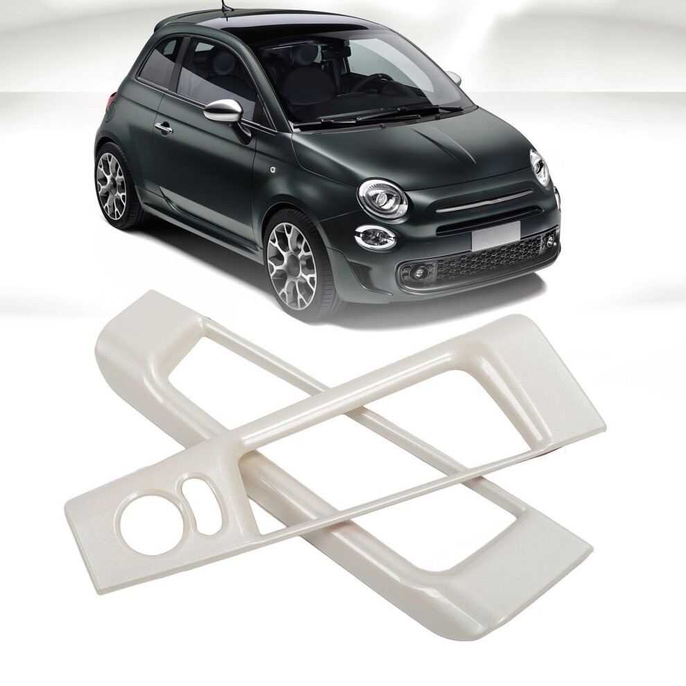 Interior Door Storage Organizer Frame Trim For Abarth 595 2007Â2024 Pearl White 4911334767995