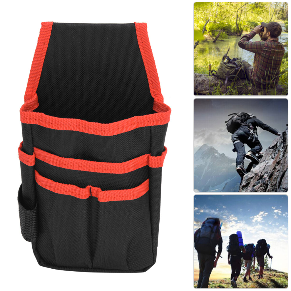 Oxford Cloth Multi-Function Tool Waist Bag 25X14x5cm Red Edge 4921334768045