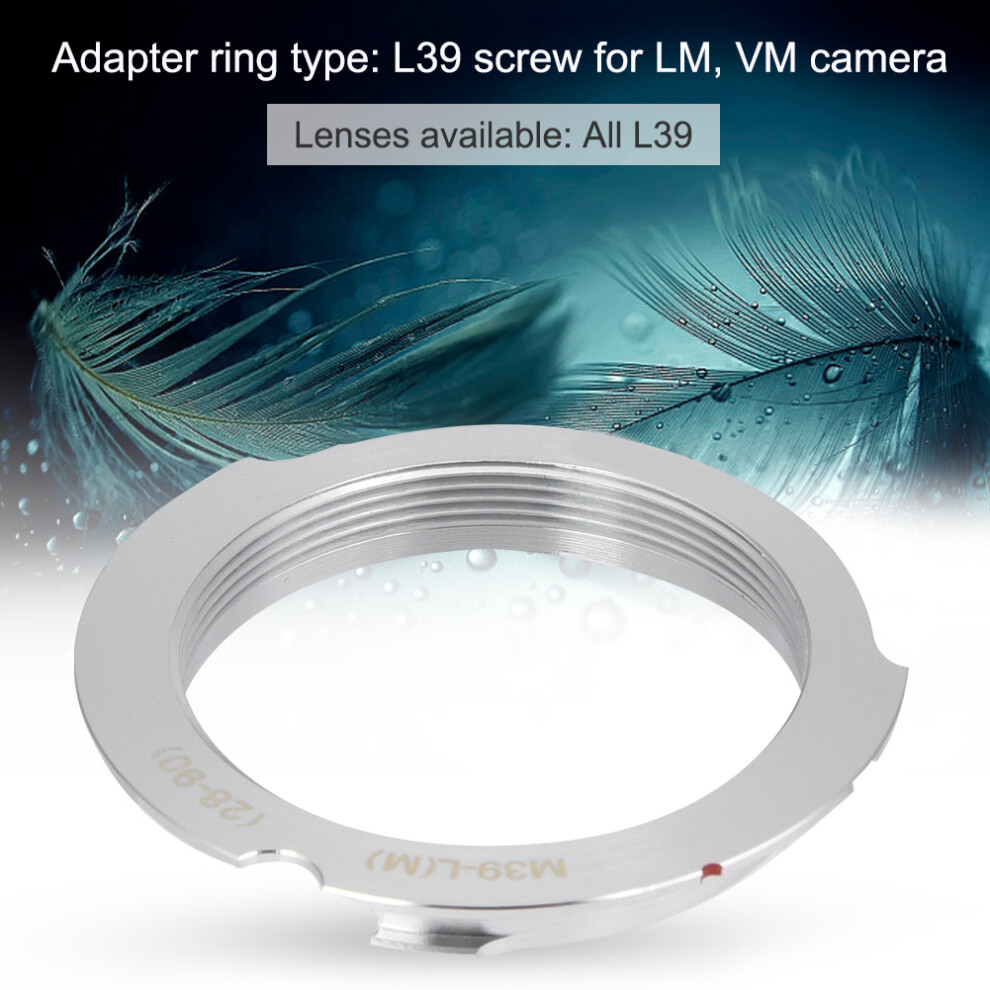 Auto Adapter Lm 35-135Mm For M39 Lsm Lenses On Leica M Mount 9461334770150