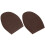High-End Leather Shoe Protector: Dark Brown Rubber Soles & Heels 6